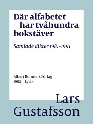 cover image of Där alfabetet har tvåhundra bokstäver